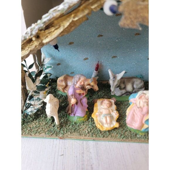 Vintage Italian nativity scene AS IS Jesus Xmas figure animal - Picture 3 of 11